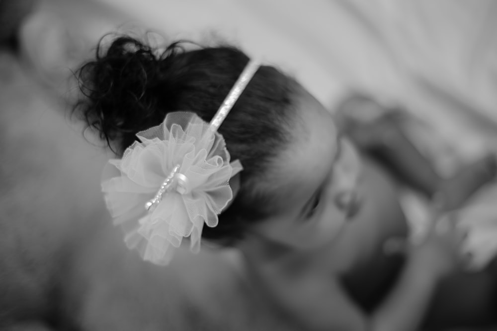 grayscale photography of girl in wedding dress