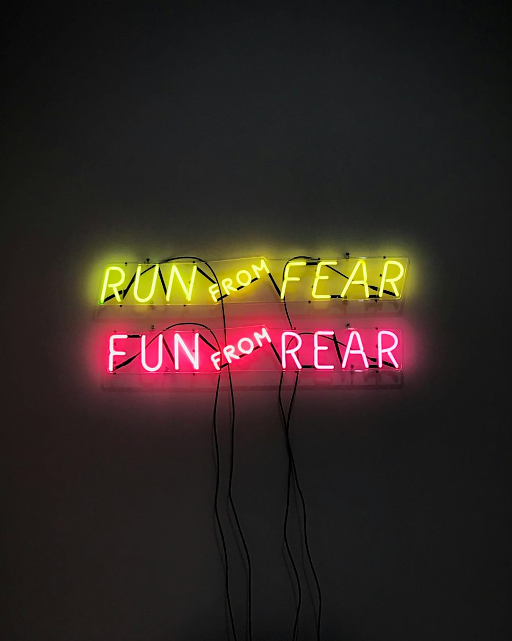 run from fear fun from rear text
