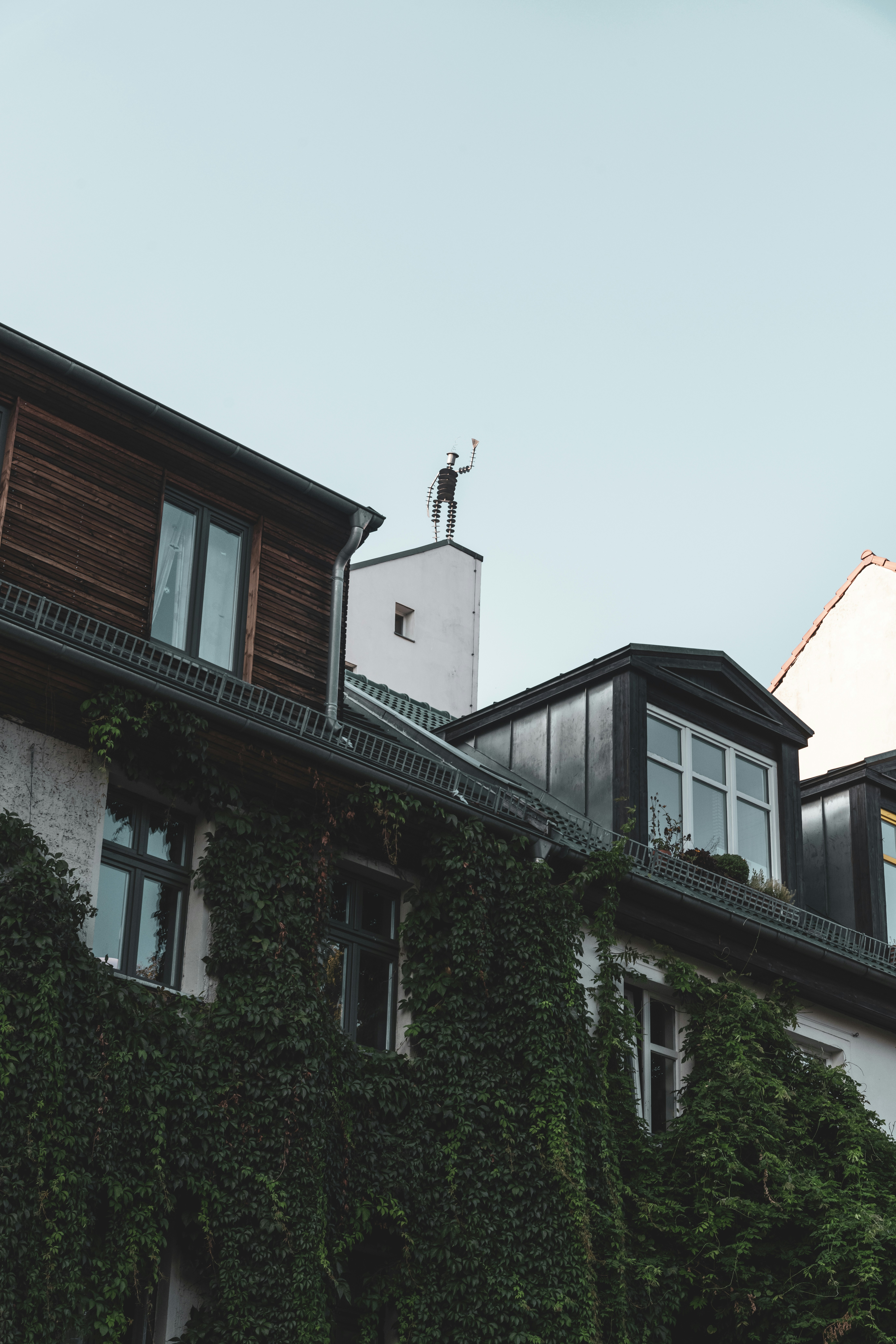 low angle photo of concrete house