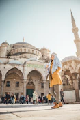 woman wearing yellow dress during daytime