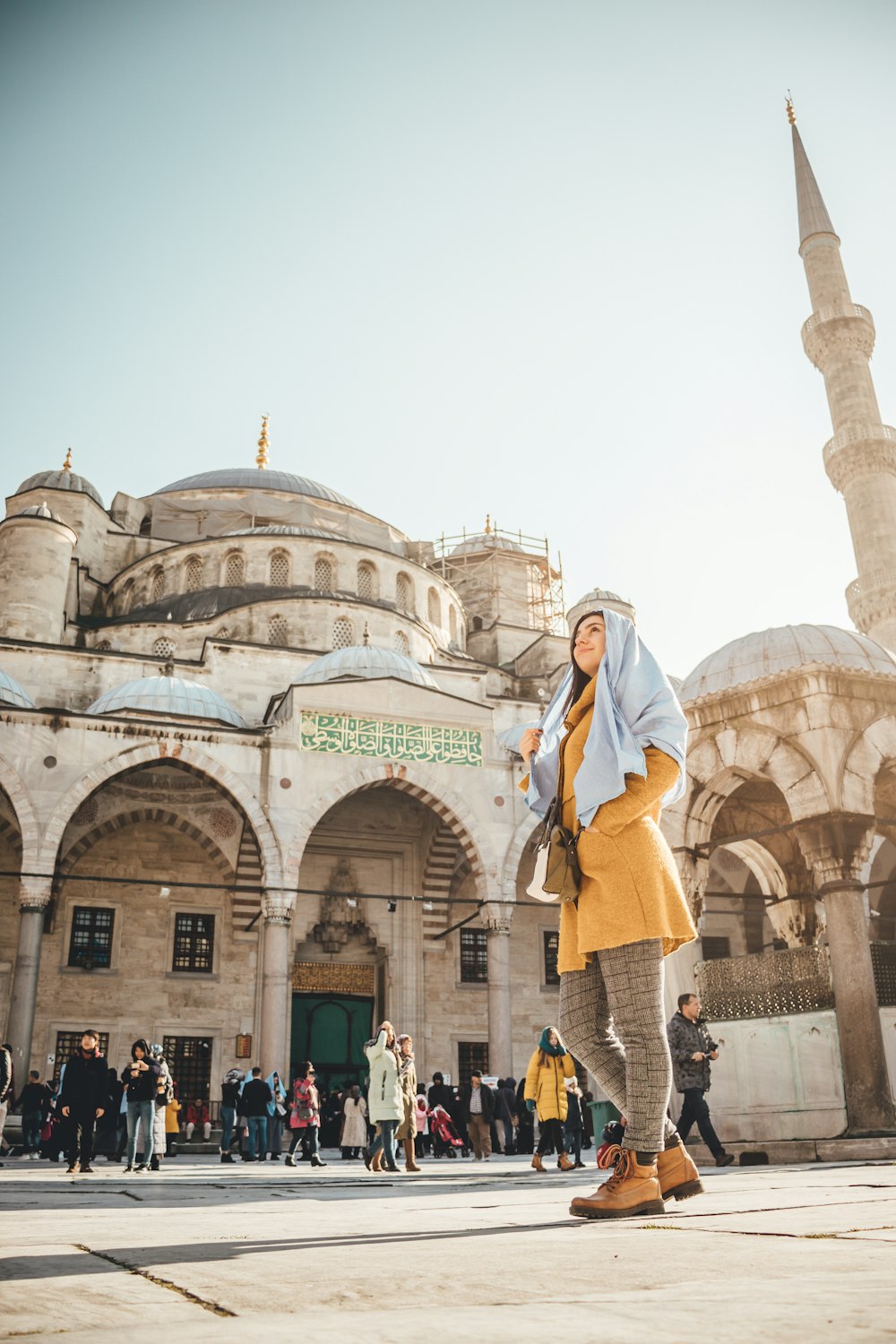 woman wearing yellow dress during daytime