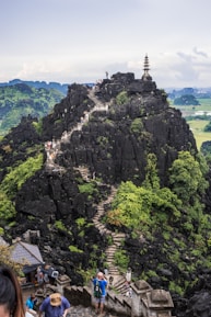 people walking on stairs during daytime