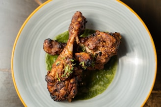 fried chicken dish on plate