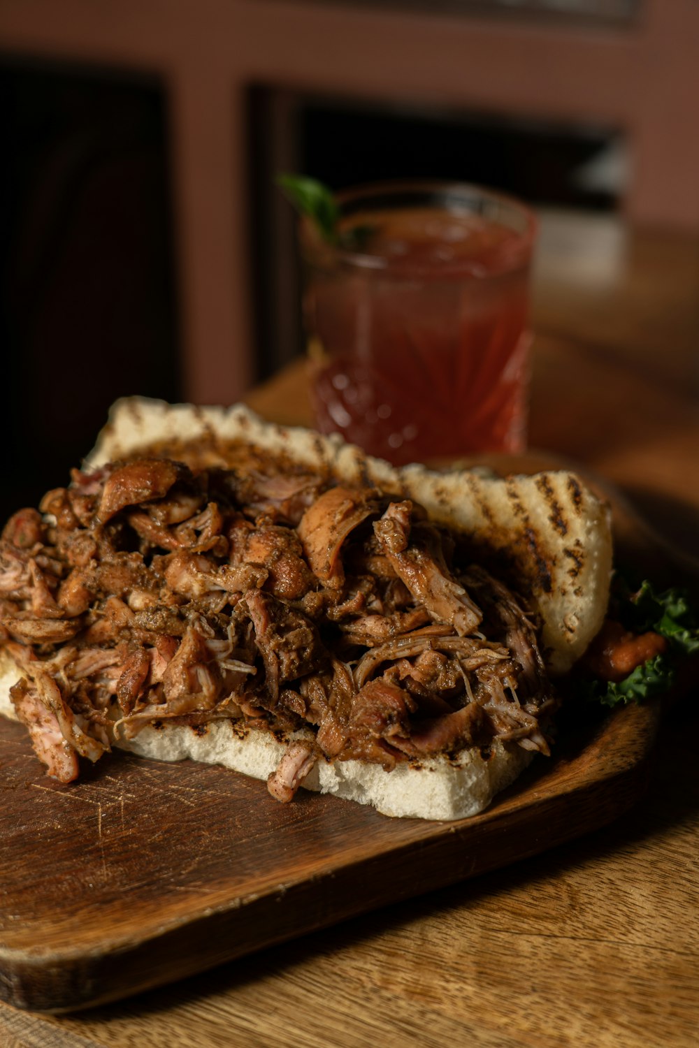 pulled pork sandwich