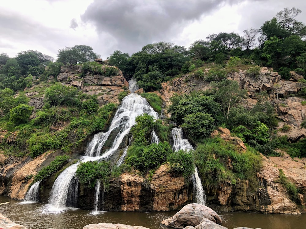 waterfalls during daytime