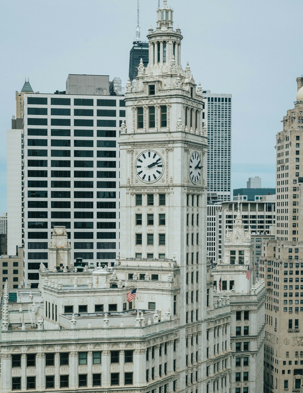 a large building with a clock on the top of it