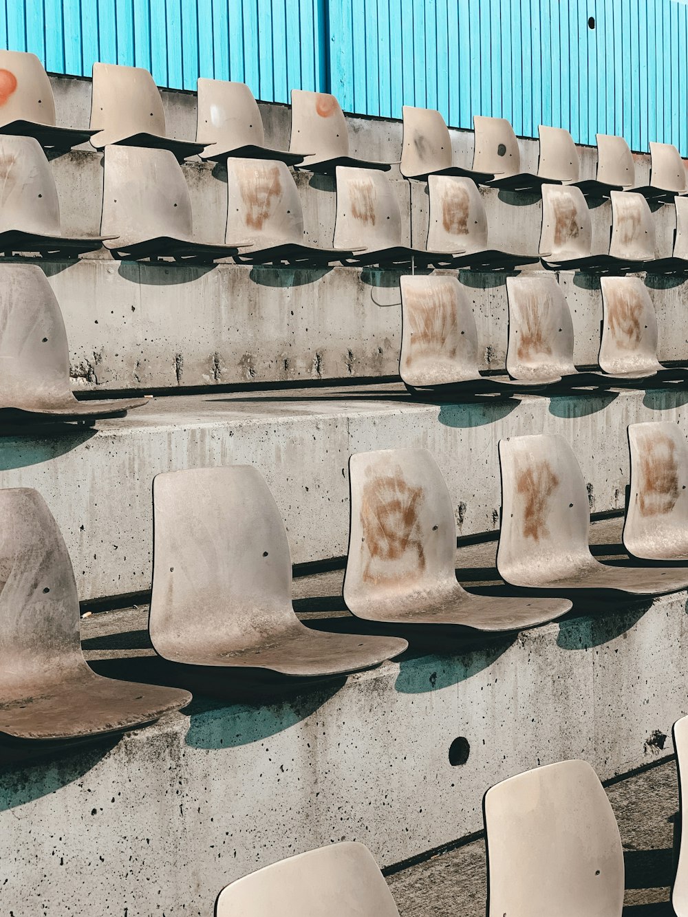 white gang chairs