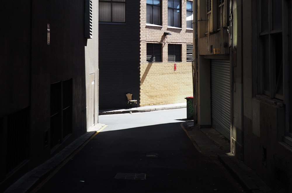 pathway between houses