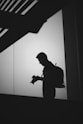 man holding camera