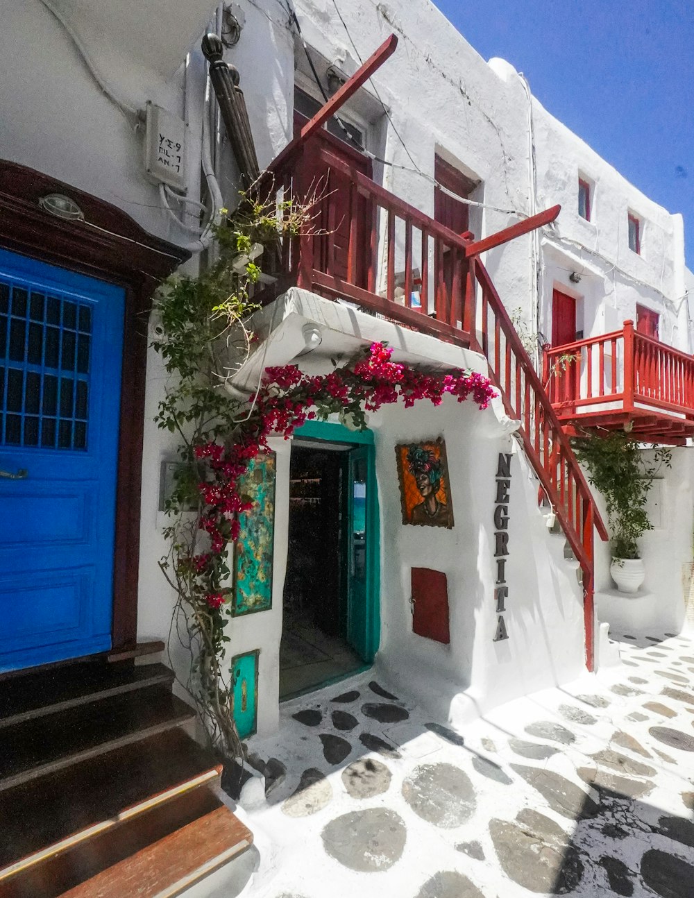 white and red concrete building