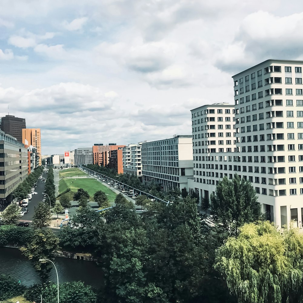 buildings and trees