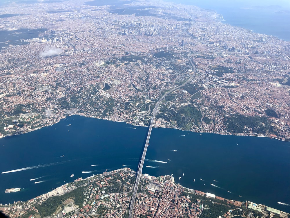 Fotografía aérea de la ciudad