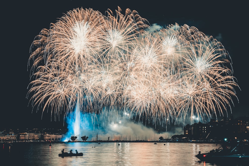 fireworks display at nighttime
