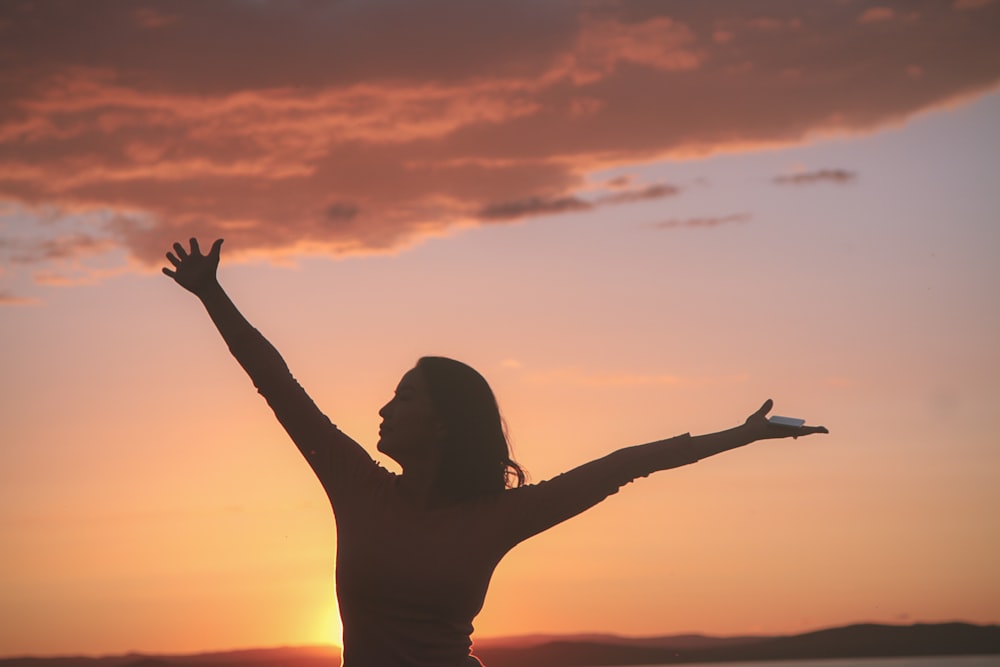 silhouette of woman