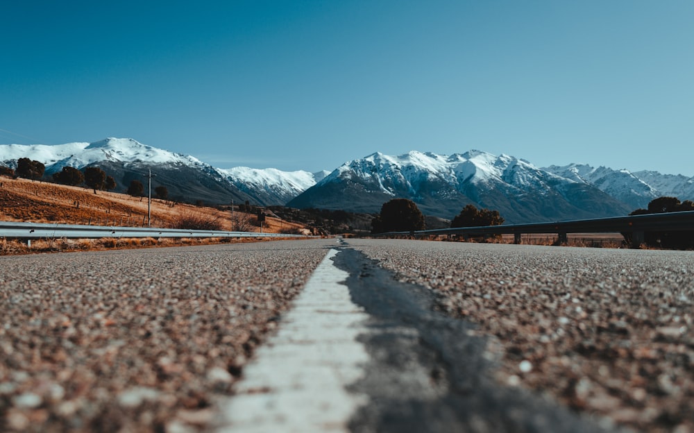 brown concrete road