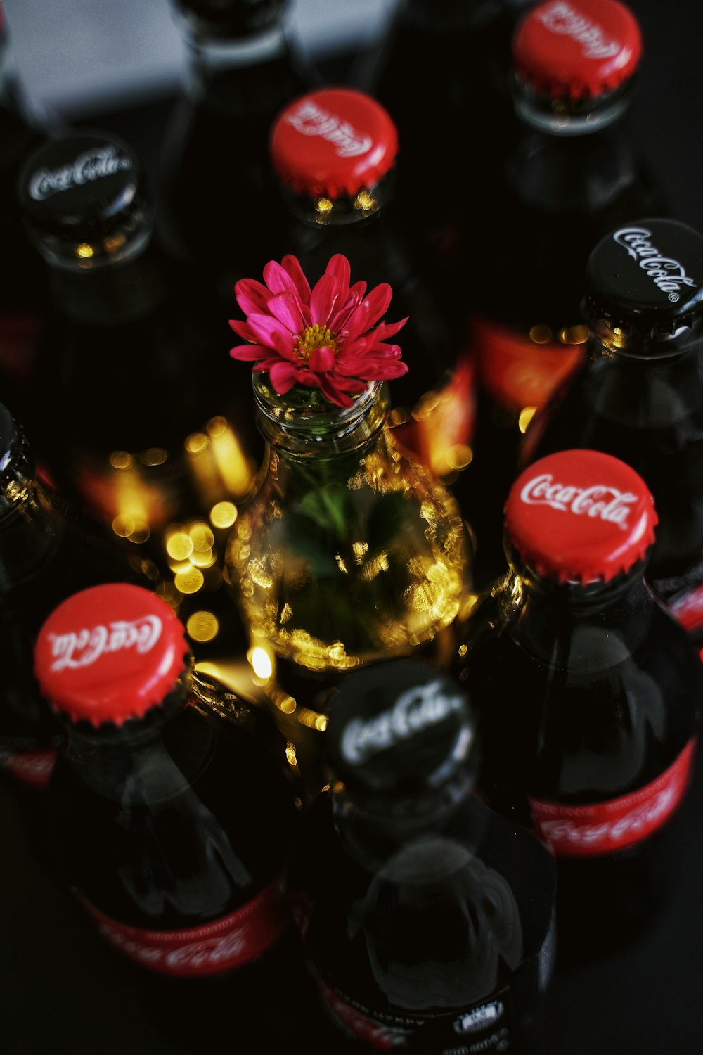 Coca-Cola soda bottles