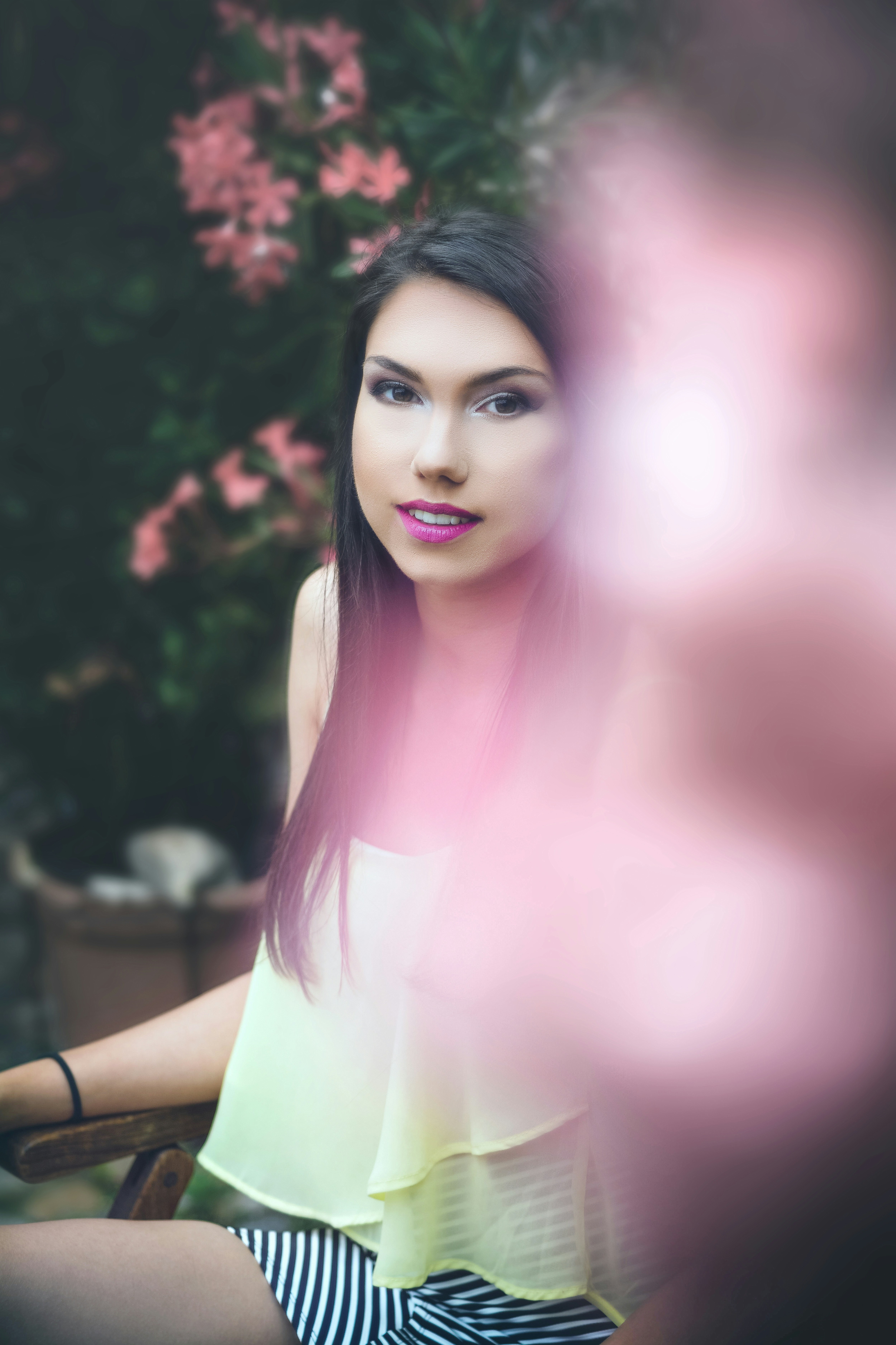 selective focus photography of smiling woman