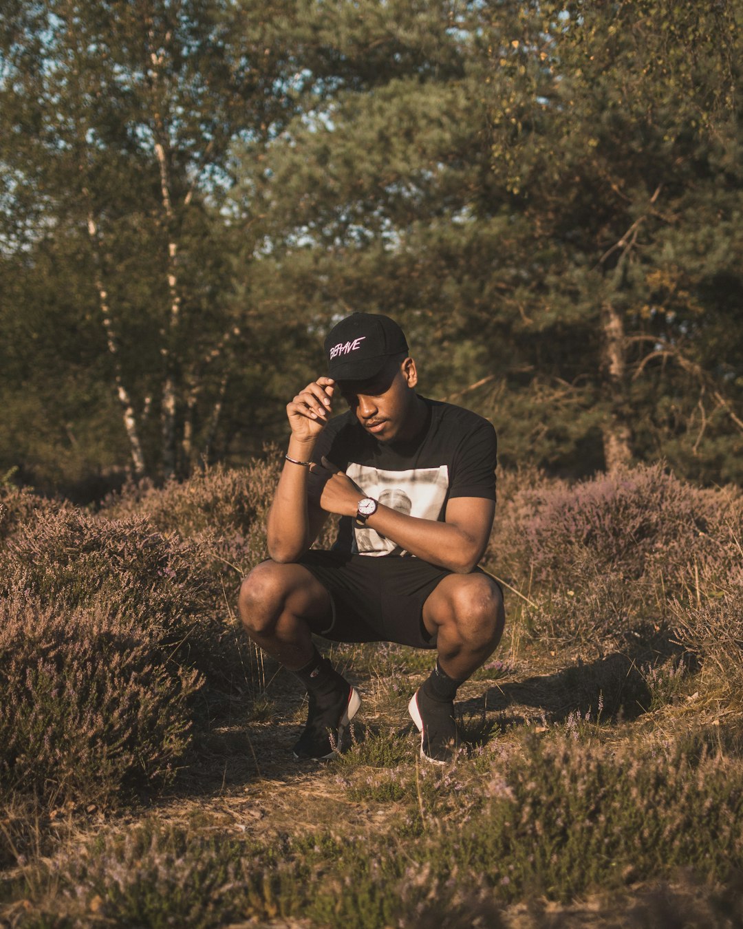 man docking on ground