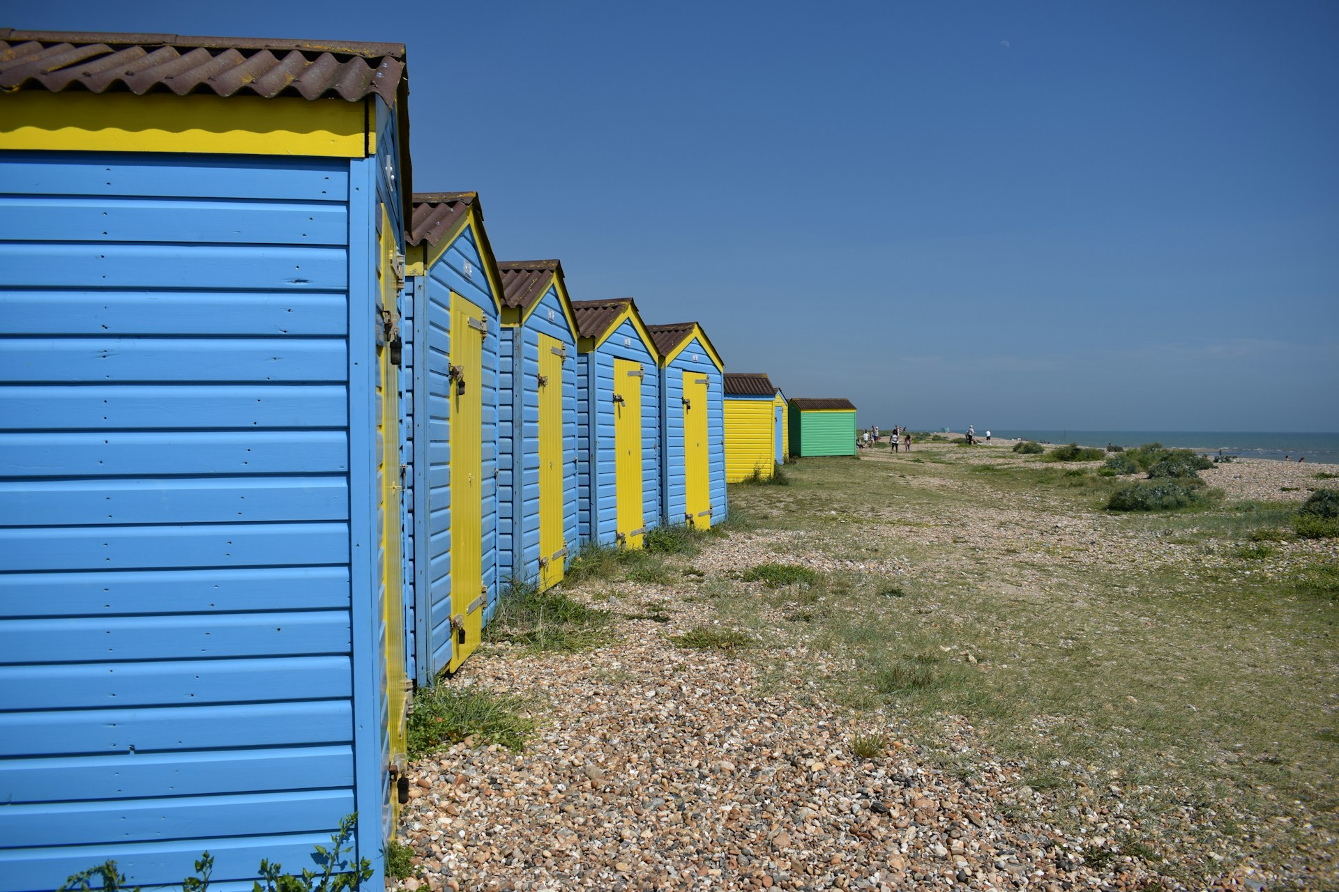 blue wooden house