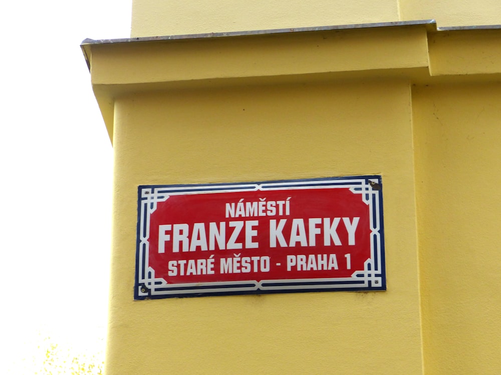 Franze Kafky signage