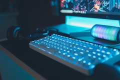 white computer keyboard