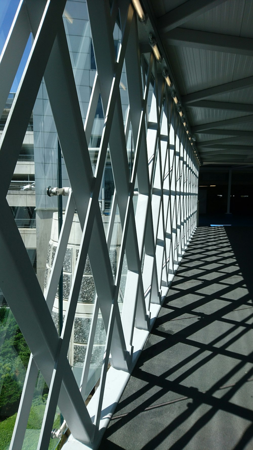 white and black tiled surface