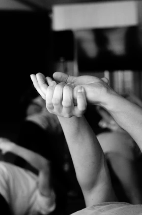 left and right human hands