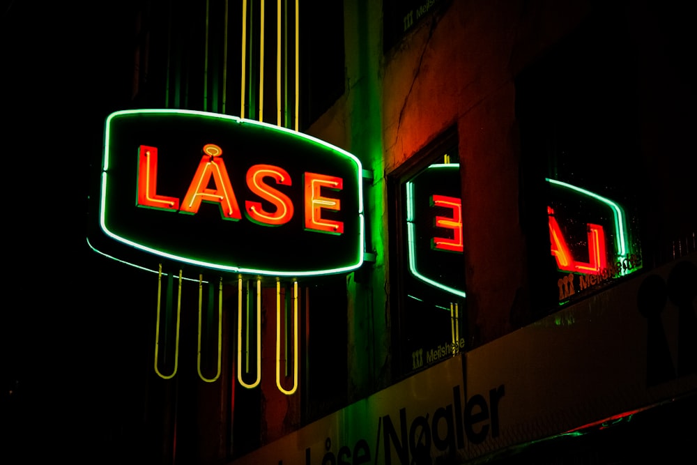 Lase signage