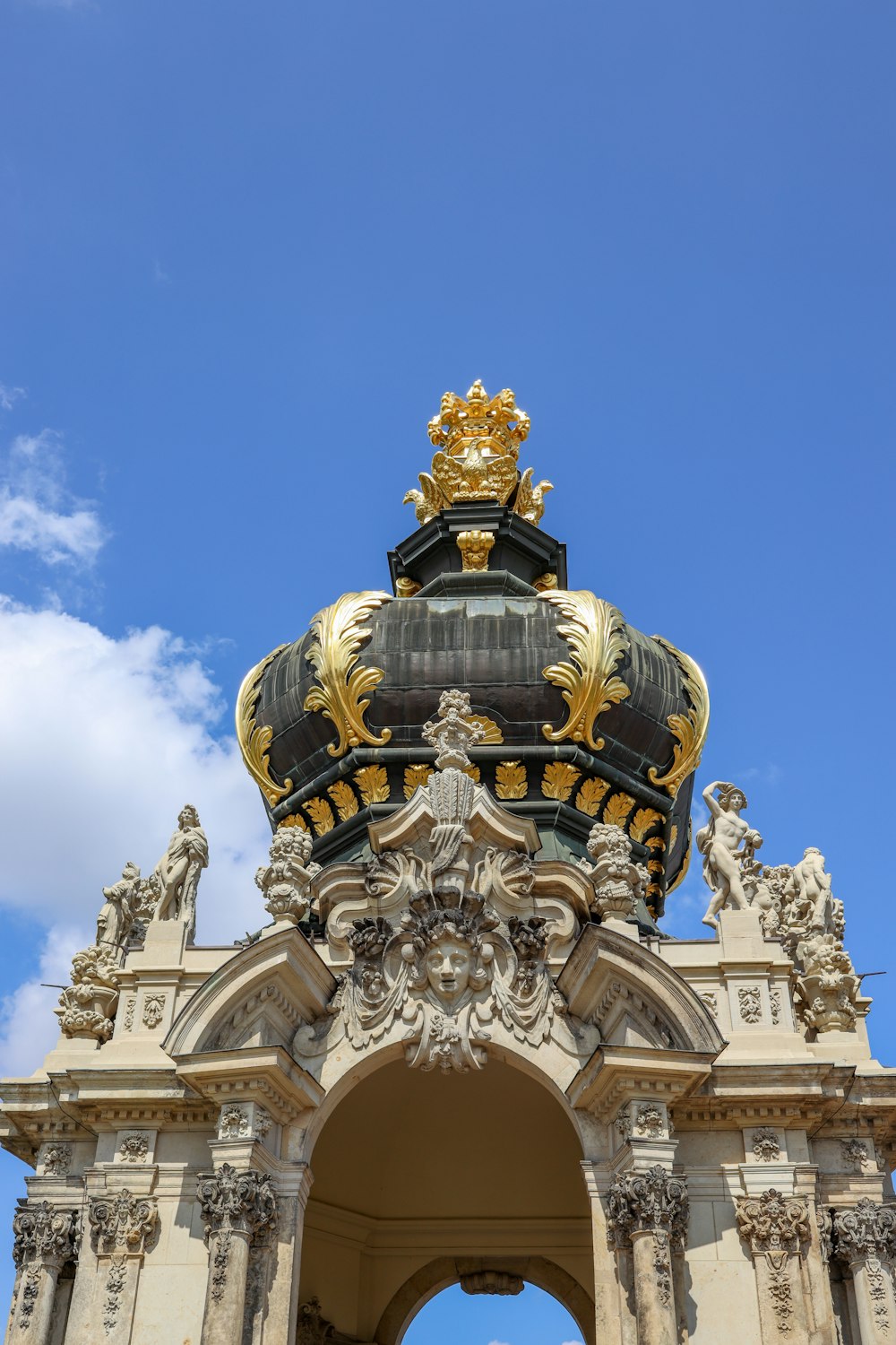 black and brown dome