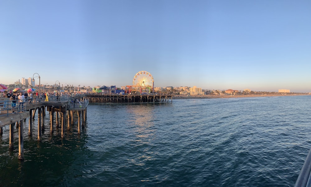 blue sea viewing amusement park during daytime