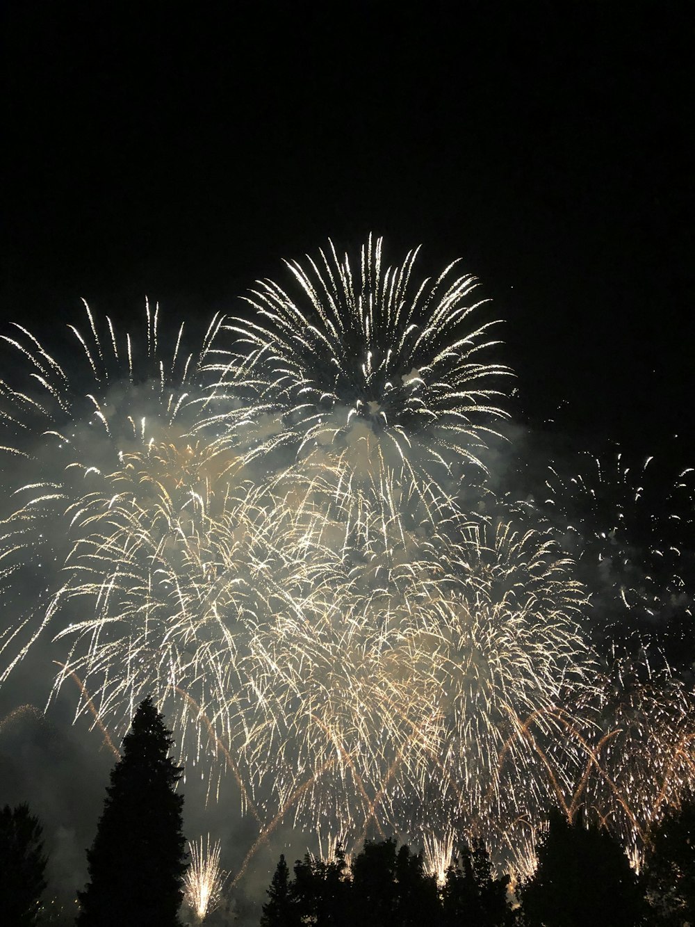 fireworks at night