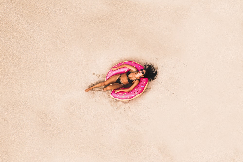 woman on water pool