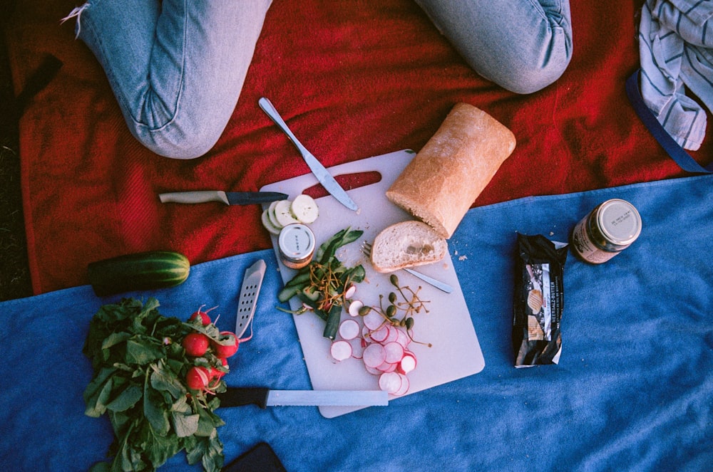 bread on cutting board