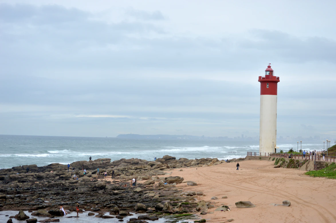 The upscale beachfront of Umhlanga Rocks, Durban