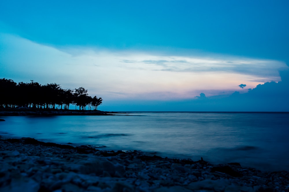 calm water at night