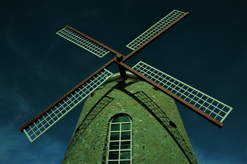 brown windmill