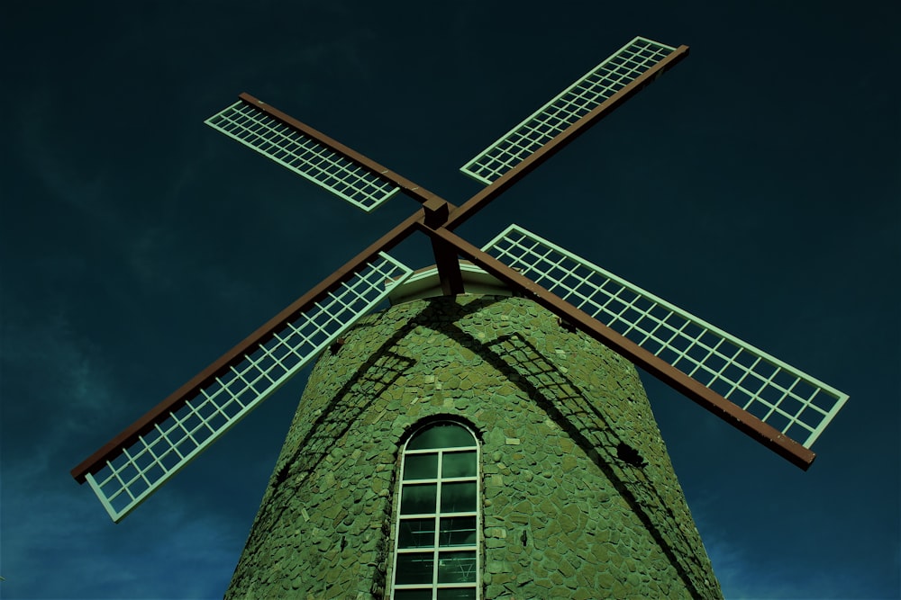brown windmill