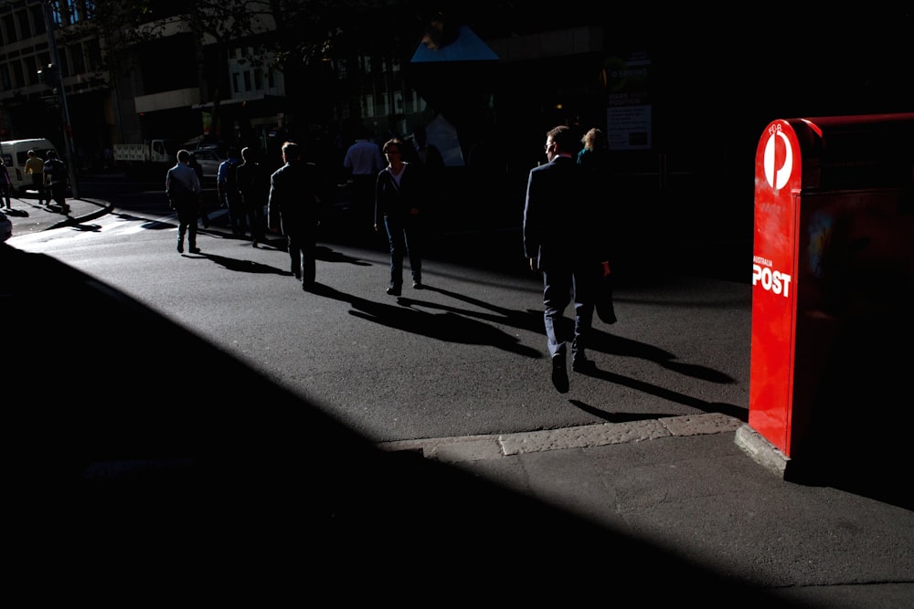 people walking on street