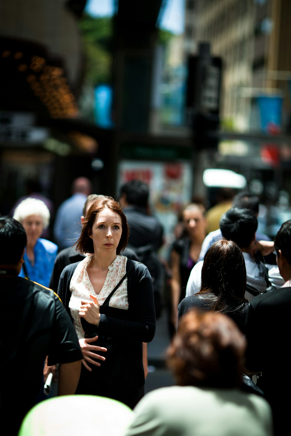 people walking on street