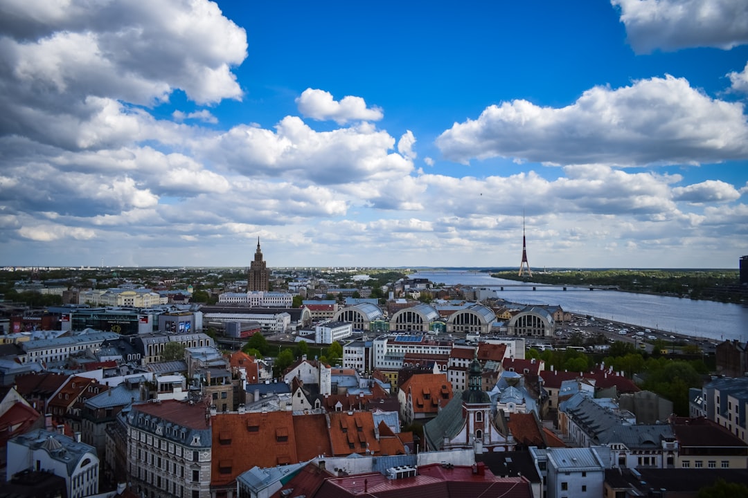 high angle photo of cityscape