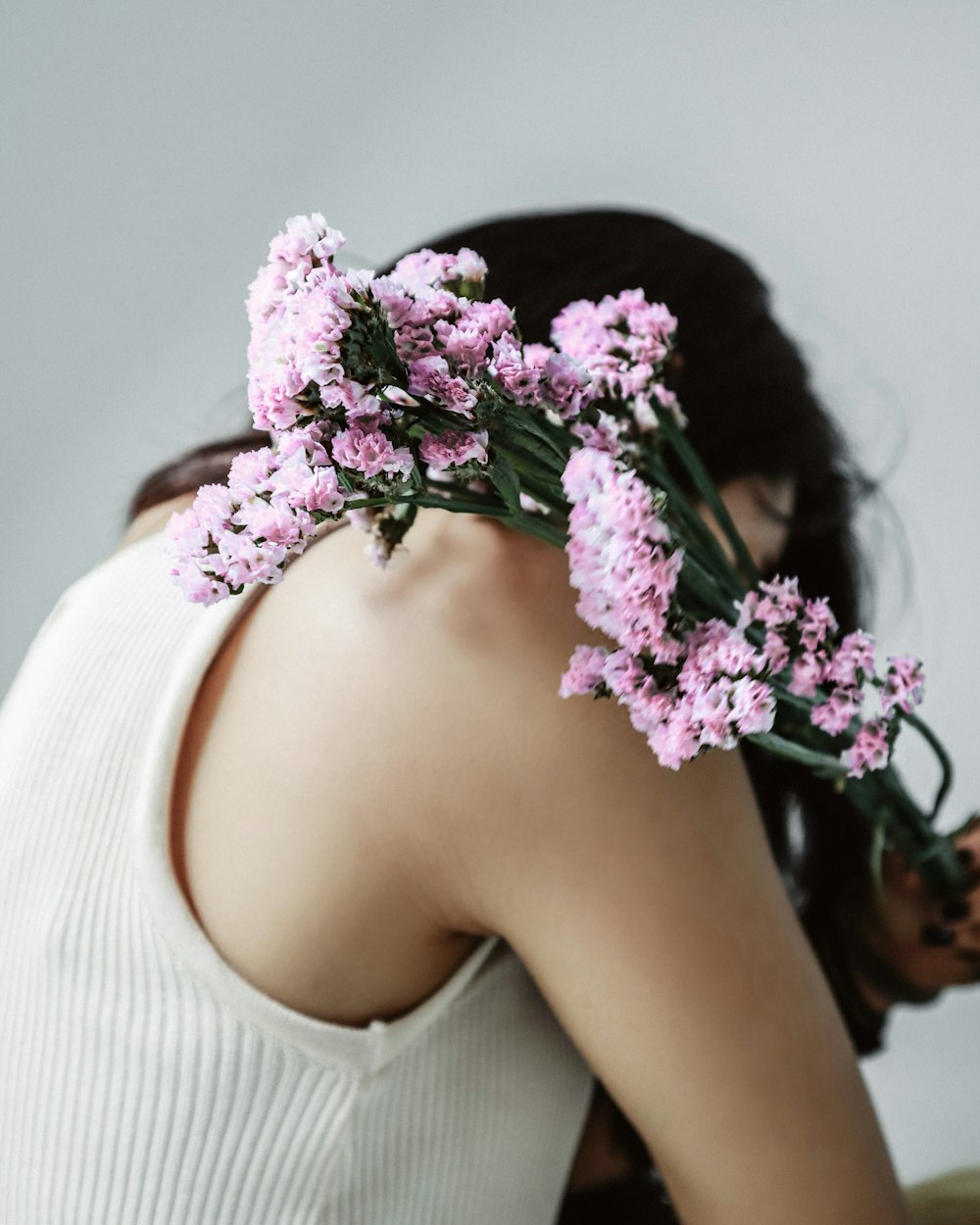 person holding flowers