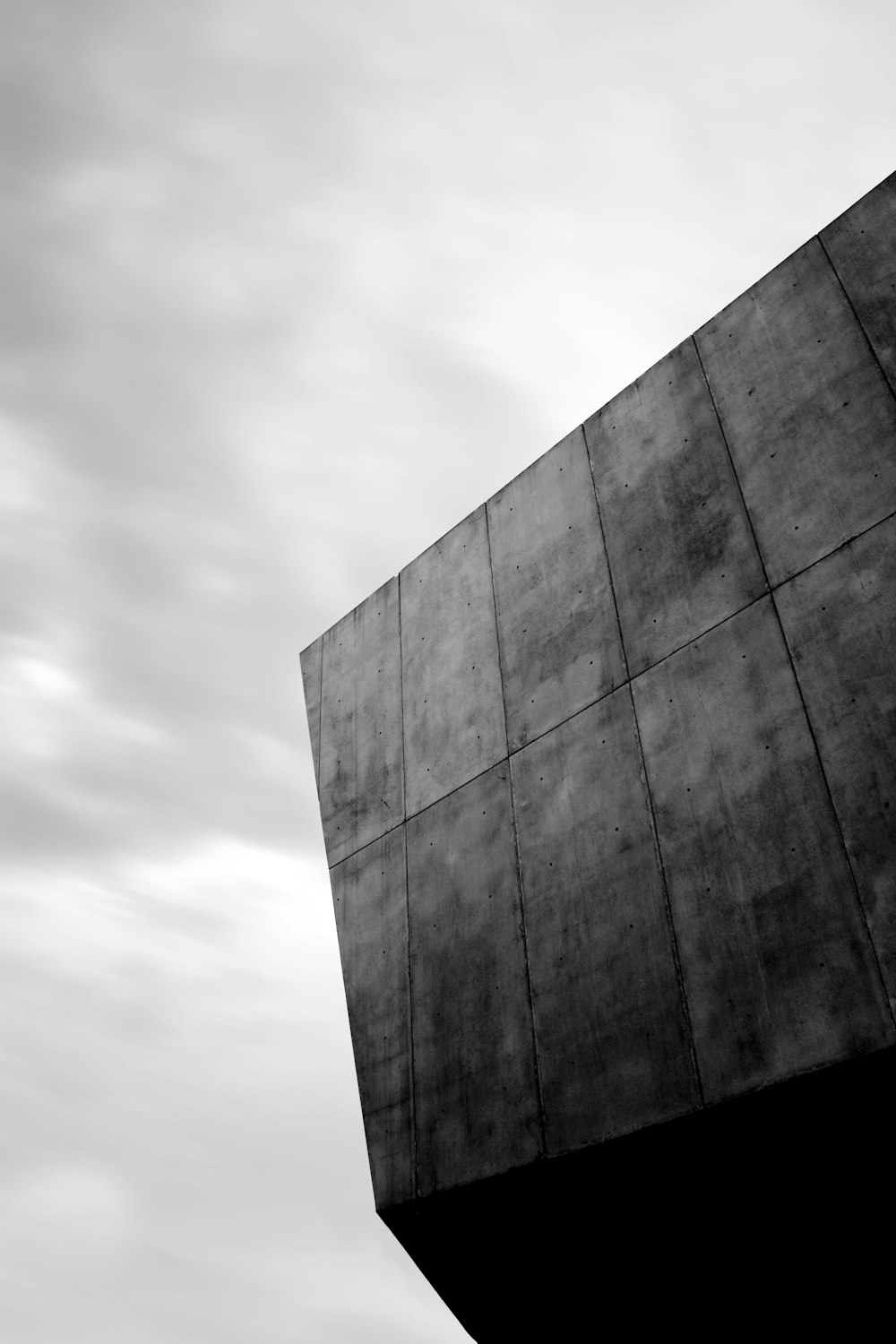 architectural photo of black and gray building