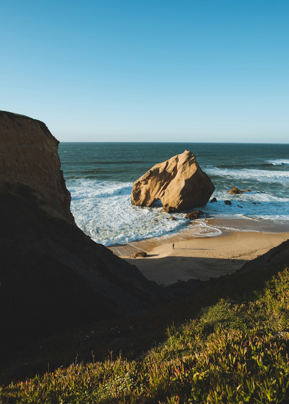 brown rock formation