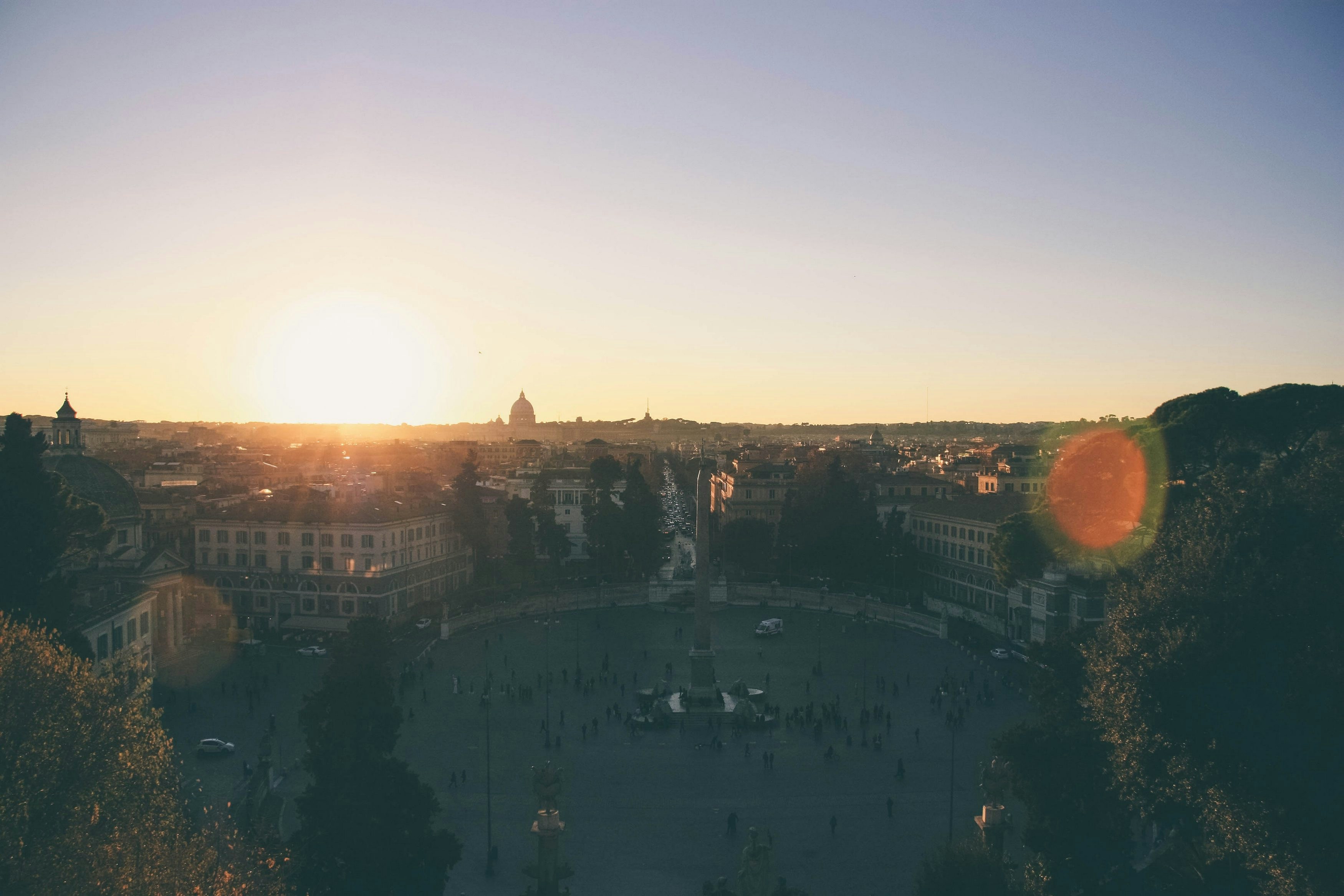 Закат в риме