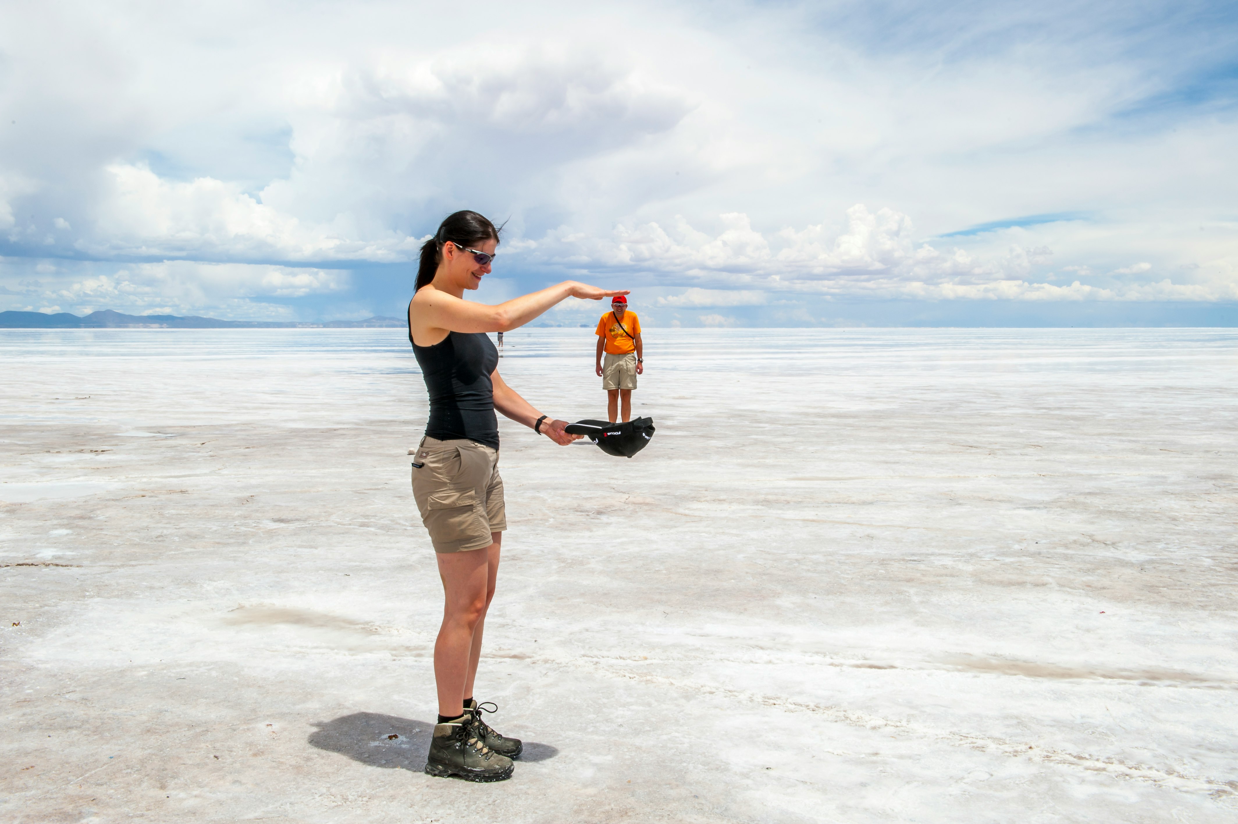 woman standing on on field