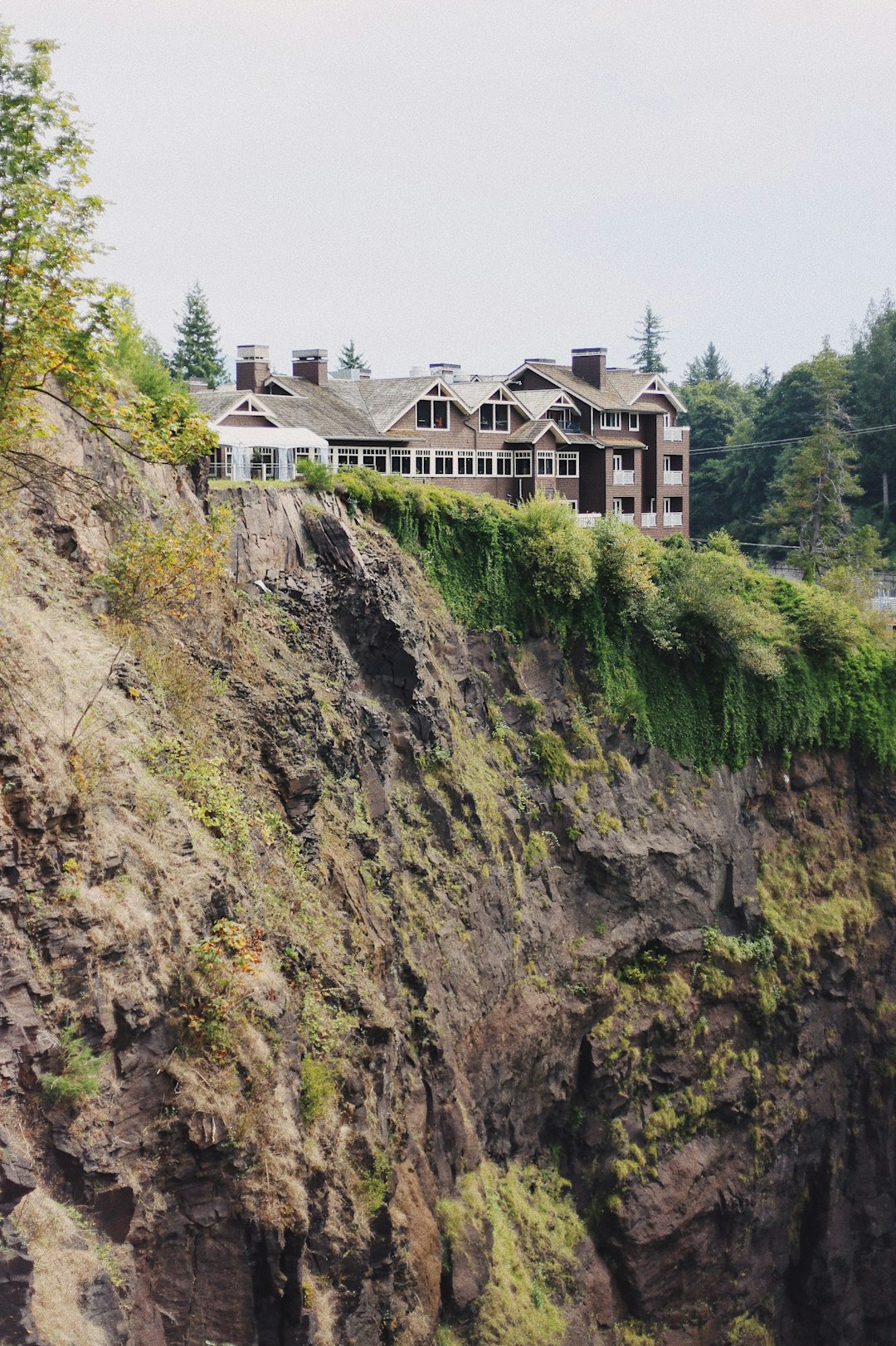 house on cliff