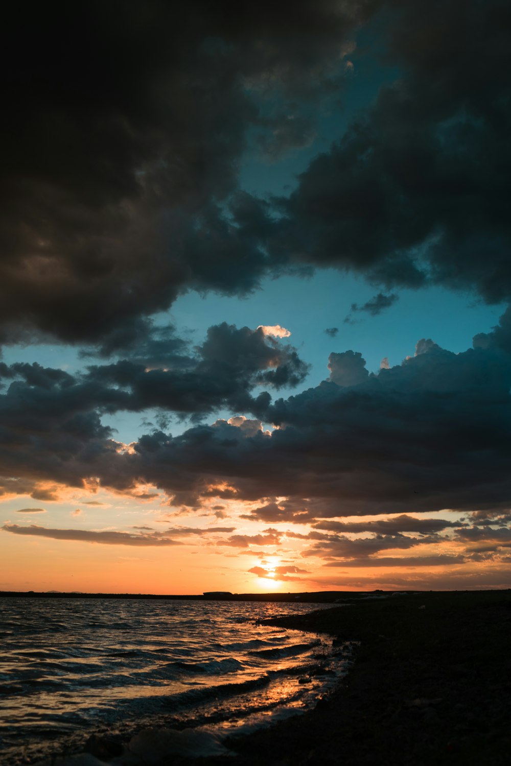 golden hour in beach