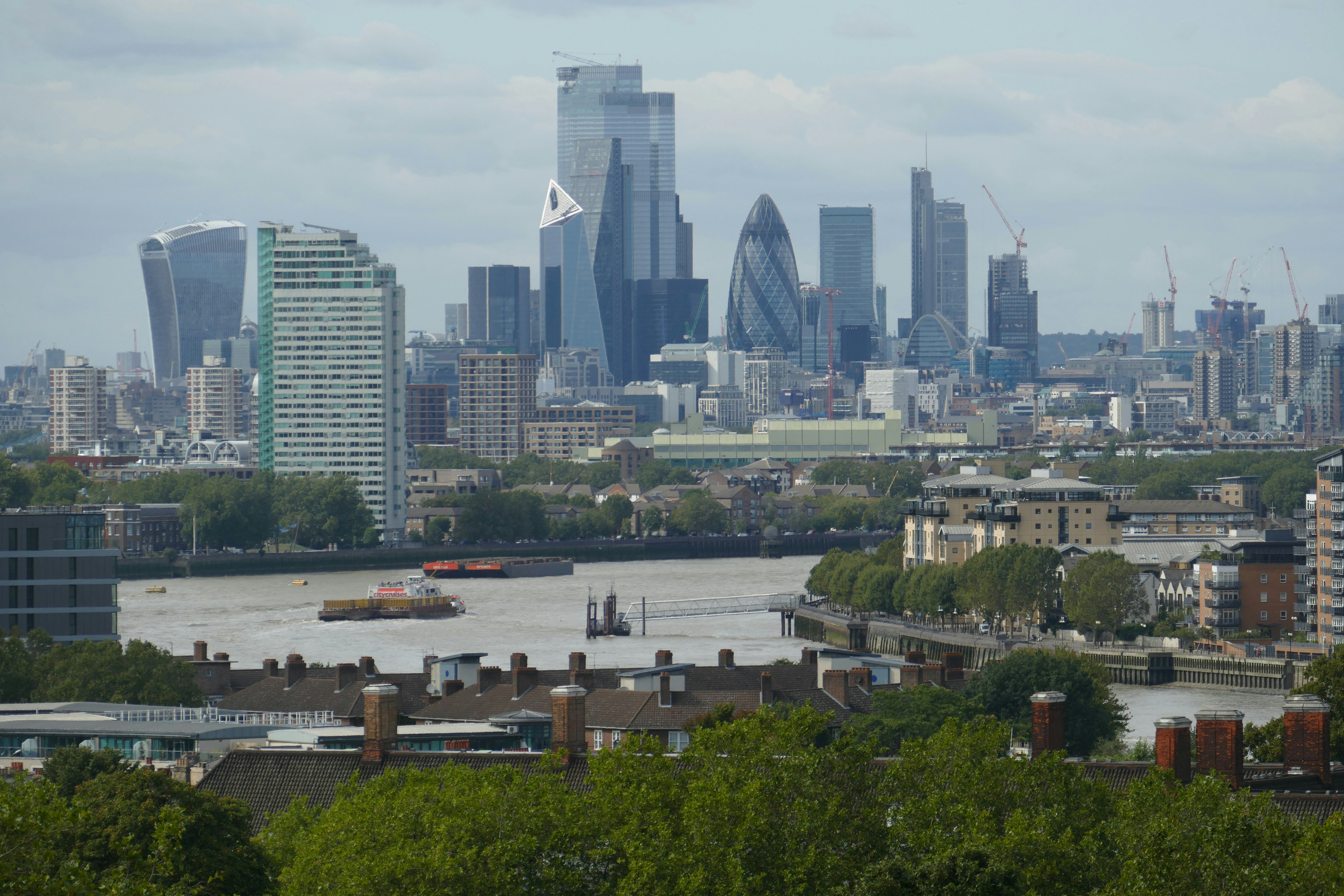 buildings near body of water