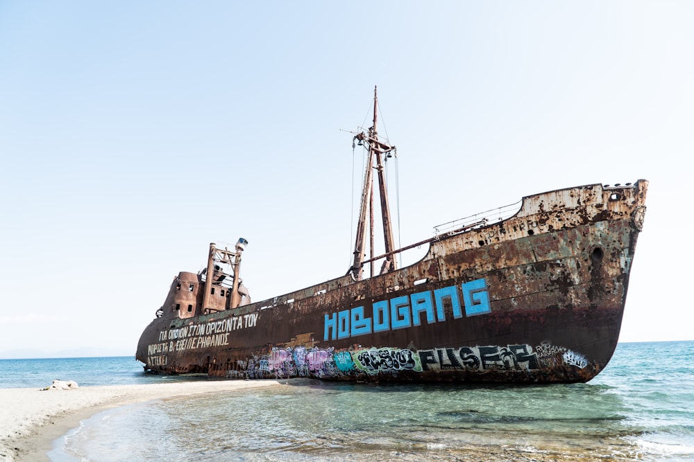 wrecked ship