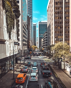 architectural photography of city buildings